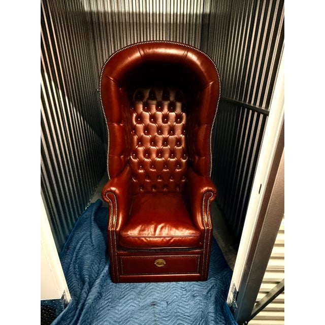 Oxblood Red Gucci Décor Capitonné Porter’s Chair For Sale - Image 8 of 13