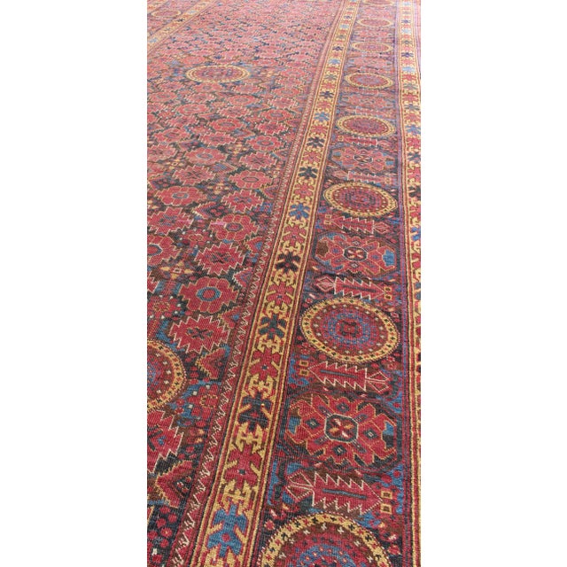 19th Century Antique Beshir Long Gallery Rug in Colors For Sale In Atlanta - Image 6 of 13