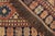Blue Rustic Soumak Blue/Rust Wool Rug - 6'4'' X 9'3'' For Sale - Image 8 of 10