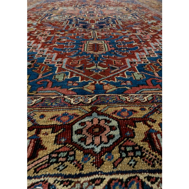 Early 21st Century Antique Heriz Rug 7'3" x 10'3" #17098 For Sale - Image 5 of 8