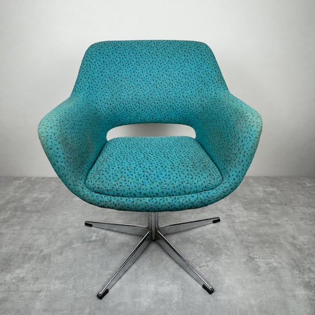Mid-Century Modern Stol Kamnik Swivel Chair, Yugoslavia, 1970s For Sale - Image 12 of 18