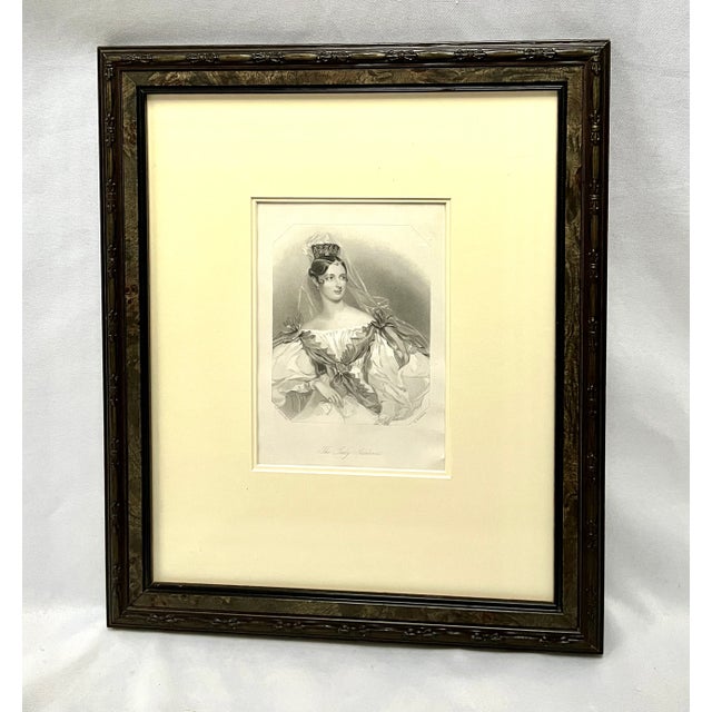 Mid 1800s Original Copper Engraving the Lady Adeline For Sale - Image 13 of 13