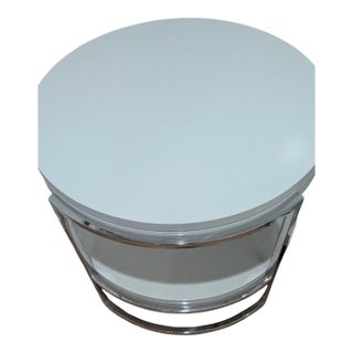 Contemporary Mitchell Gold & Bob Williams Lawson Round Set Side Tables Lacquer For Sale