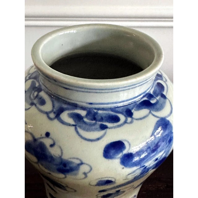 Antique Korean Porcelain Jar with Pheonix Design Joseon Dynasty For Sale - Image 12 of 12