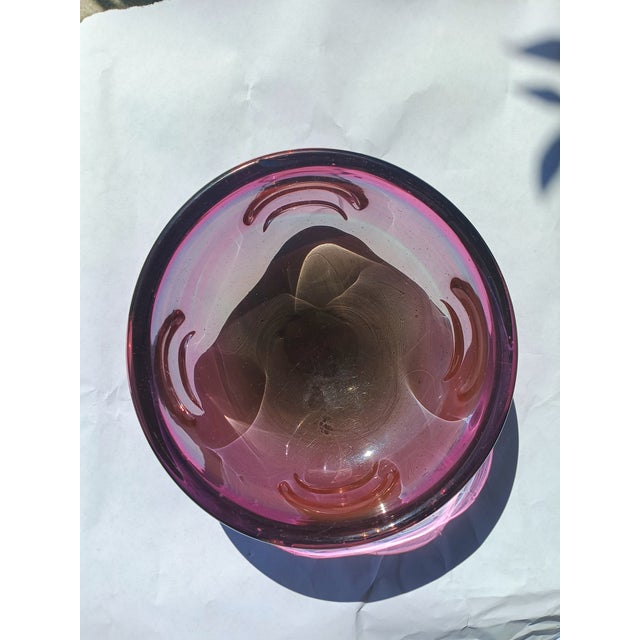 Late 20th Century Late 20th Century Murano Attributed Sommerso Glass Catchall – Amethyst, Blue, Black For Sale - Image 5 of 12