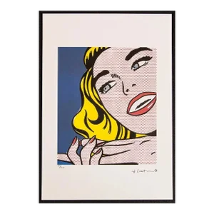 After Roy Lichtenstein, "Girl, 1963" Silk-Screen