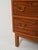 Brown Scandinavian Mahogany Chest of Drawers with Brass Handles, 1940s For Sale - Image 8 of 11