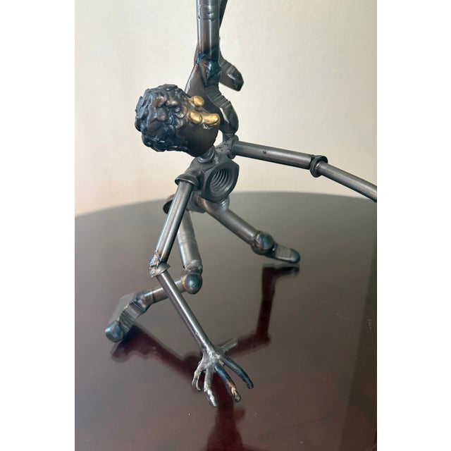 Slate Gray Mid 20th Century 22" Untitled Brutalist Basketball Dunk Sculpture Perfect for Man Cave or Sports Memorabilia Room For Sale - Image 8 of 9