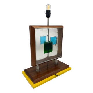 Murano Glass Table Lamp from Febo, 1970s For Sale