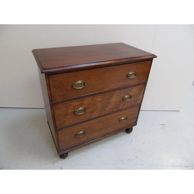 Antique Mahogany Chest of Drawers For Sale - Image 3 of 18