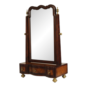 Greenbaum Interiors Georgian Style Mahogany Shaving Mirror
