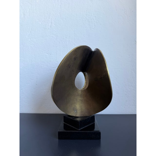 Brazilian Organic Modern Abstract Sculpture on Granite Base, 1980s For Sale - Image 10 of 13
