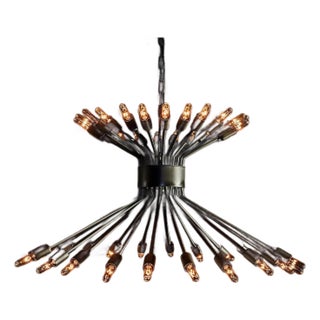 NOIR Mancini Chandelier, Black Iron For Sale