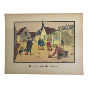 Mid 19th Century Jean-François Raffaëlli – French Educational Illustration / Children B