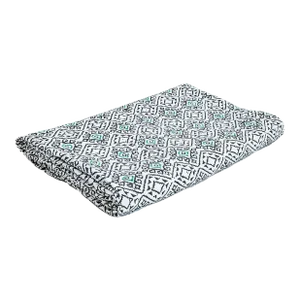 Neon Nights Block Printed Indian Bedcover