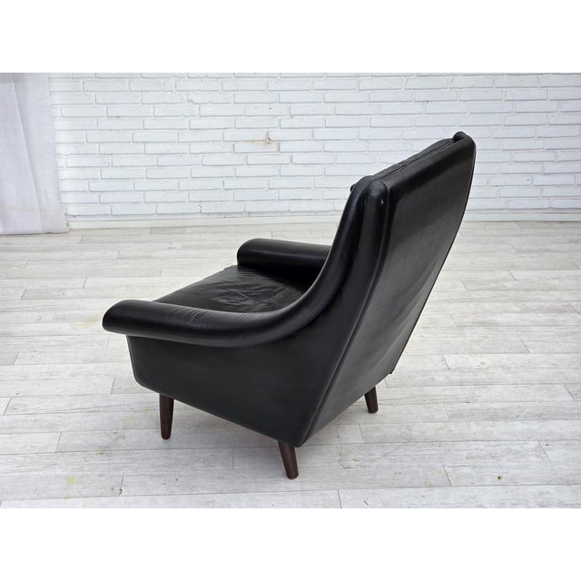 Vintage Danish Highback Chair by Aage Christensen, 1960s For Sale - Image 12 of 18