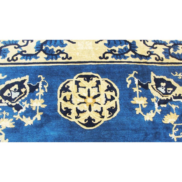 Antique Art Deco Chinese Peking Dragon Carpet For Sale In Chicago - Image 6 of 10