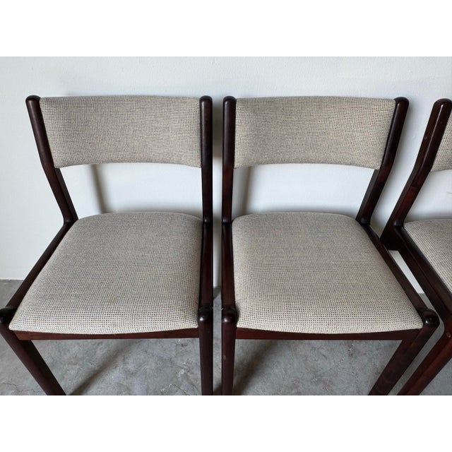 1970s Mid-Century Danish Modern j.l. Møller–Højbjerg Rosewood Dining Chairs – Set of 6, Denmark For Sale - Image 5 of 12