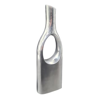 Vintage Aluminum Vase, 2000s For Sale