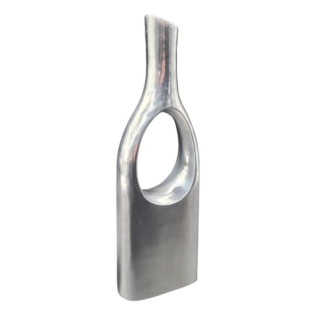 Vintage Aluminum Vase, 2000s For Sale