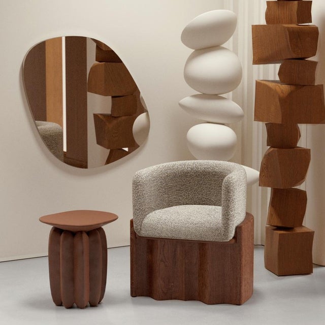 Inspired by fashion and the dramatic folds of pleated skirts, this armchair boasts an authentic and playful shape. The...