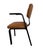 Mid-Century Modern 1950’s Mid-Century “Thonet” Ebony Wood Arm Chairs - Set of 6 For Sale - Image 3 of 6