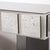 Modernist Mirrored & Polished Steel Console Table W/ Brutalist Tile Motif For Sale - Image 12 of 18