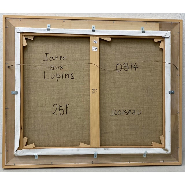 Gray Jacques Loiseau (French, B.1920) "Jarre Aux Lupins" Original Oil on Canvas For Sale - Image 8 of 9