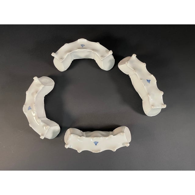 Ceramic Italian Porcelain Centerpiece from Capodimonte, 1930s, Set of 4 For Sale - Image 7 of 9