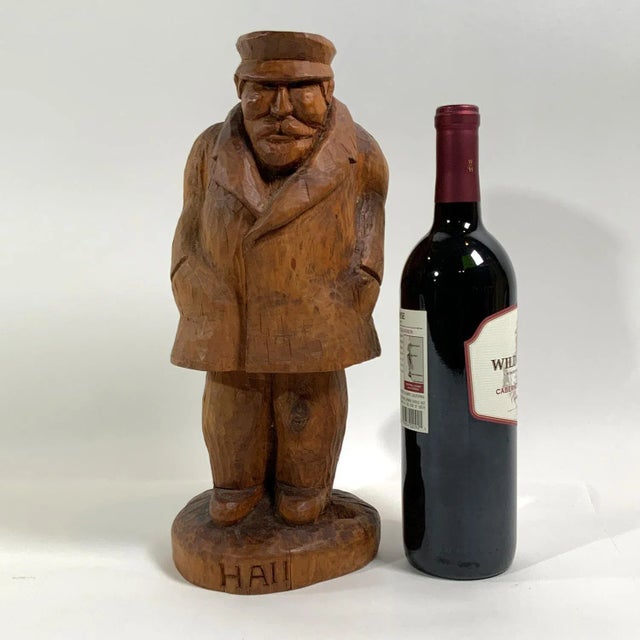 Nautical Carving of Sea Captain "Hall" For Sale - Image 3 of 8