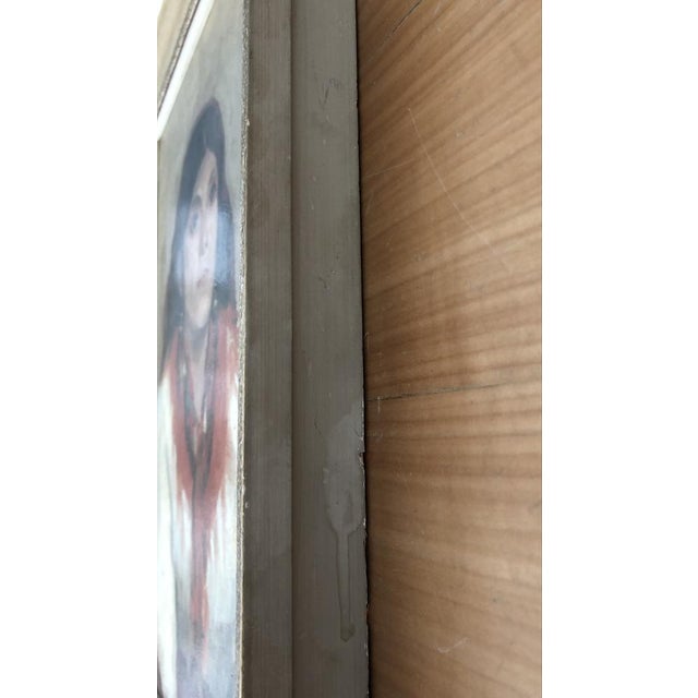 Edouard Morerod, Jeune Fille Espagnole au Foulard, Oil on Cardboard, Framed For Sale - Image 8 of 10