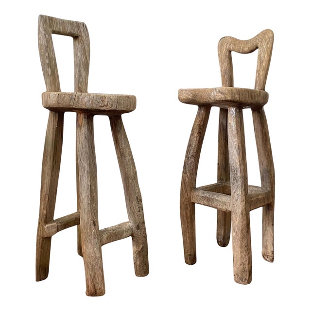Tall Sculptural Bar Stools by Maxie Lane, 1990s, Set of 2 For Sale