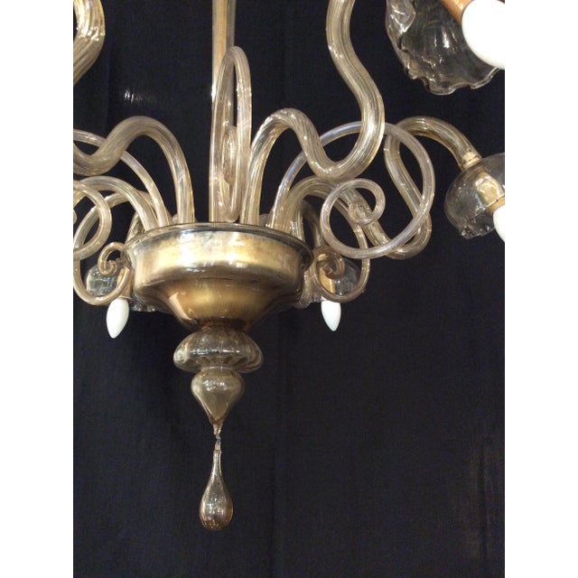 Murano Glass Chandelier, 1930s For Sale - Image 4 of 9
