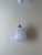 Metal Swedish Milk Glass Pendant with Floral Motif and Brass in the style of Harald Notini, 1960s For Sale - Image 7 of 18