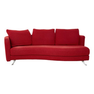 Model 2500 3-Seater Sofa in Red Fabric from Rolf Benz For Sale