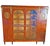 Wood Four-Door Marquetry and Gilded Bronze Bookcase For Sale - Image 7 of 18