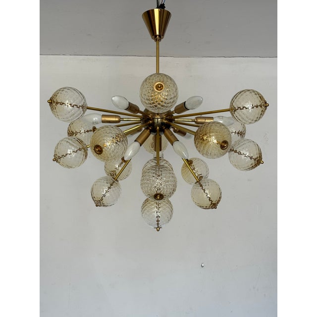 Chandelier from Kamenický Šenov, 1970s For Sale - Image 9 of 9