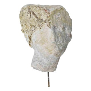 Sirio Pellegrini, Head Sculpture, 1960s, Stone For Sale