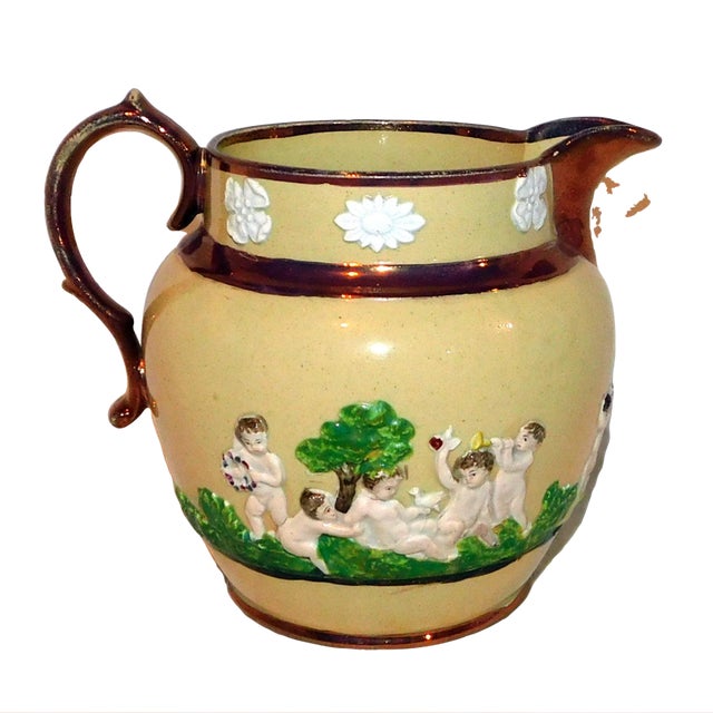 Antique Staffordshire Pitcher For Sale