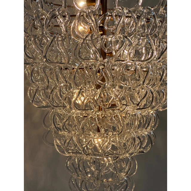 Vintage Chandelier by Angelo Mangiarotti, 1980s For Sale - Image 10 of 11