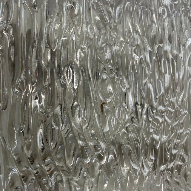 Large Hollywood Regency Ice Glass Wall Light from Kalmar Leuchten, 1970s For Sale - Image 10 of 15
