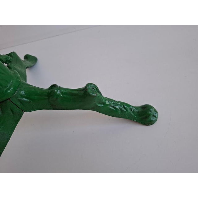 Vintage Czechoslovakian Green Cast Iron Folding Christmas Tree Stand, 1960 For Sale - Image 3 of 15