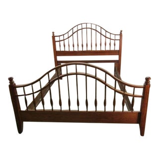 Lexington Solid Oak Full or Queen Size Bed For Sale
