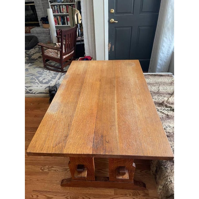 Antique L&JG Stickley Trestle Dining Table Chairish