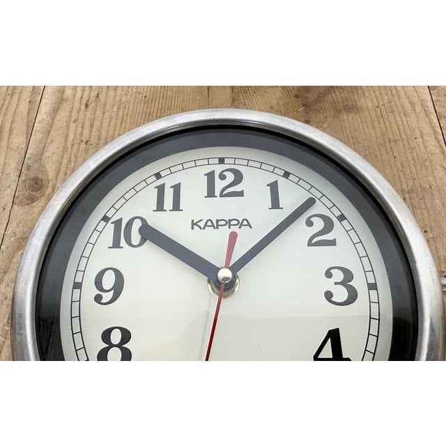 Vintage Black Kappa Maritime Wall Clock, 1980s For Sale - Image 11 of 18