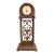 1970s Grand Old World Ironwork Table Clock With Architectural Scrollwork, 25" For Sale