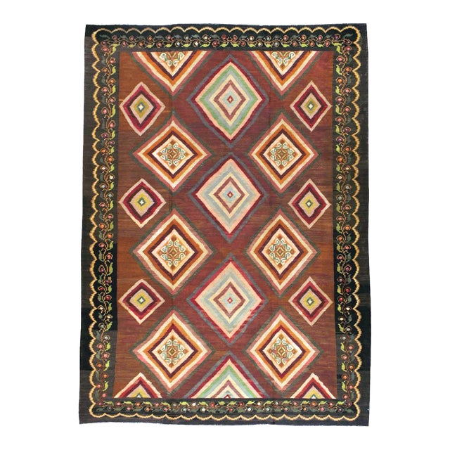 Galerie Shabab Collection Mid-20th Century Turkish Flatweave Kilim Rug For Sale
