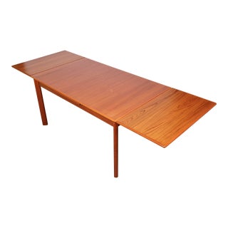 Danish Modern Teak Extendable Dining Table by Brdr. Furbo For Sale