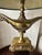 Art Deco Frederick Cooper Aladdin Genie Table Lamp Brass Marble 28" Hollywood Regency For Sale - Image 3 of 8