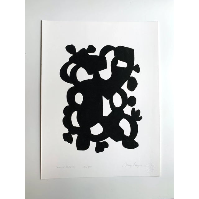 Neicy Frey 'Crazy Dance' Black and White Giclee Print by Neicy Frey For Sale - Image 4 of 7